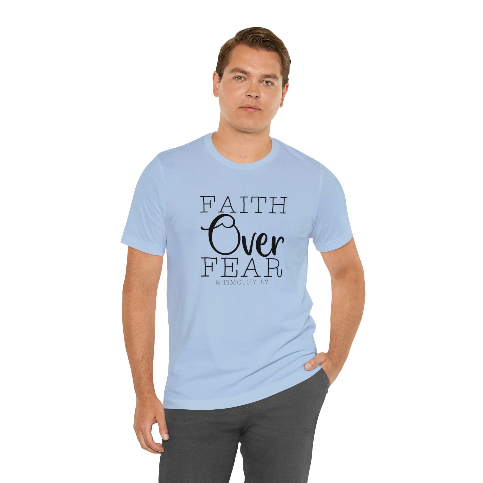 "Faith Over Fear" Bella Canvas Unisex Jersey Short Sleeve Tee
