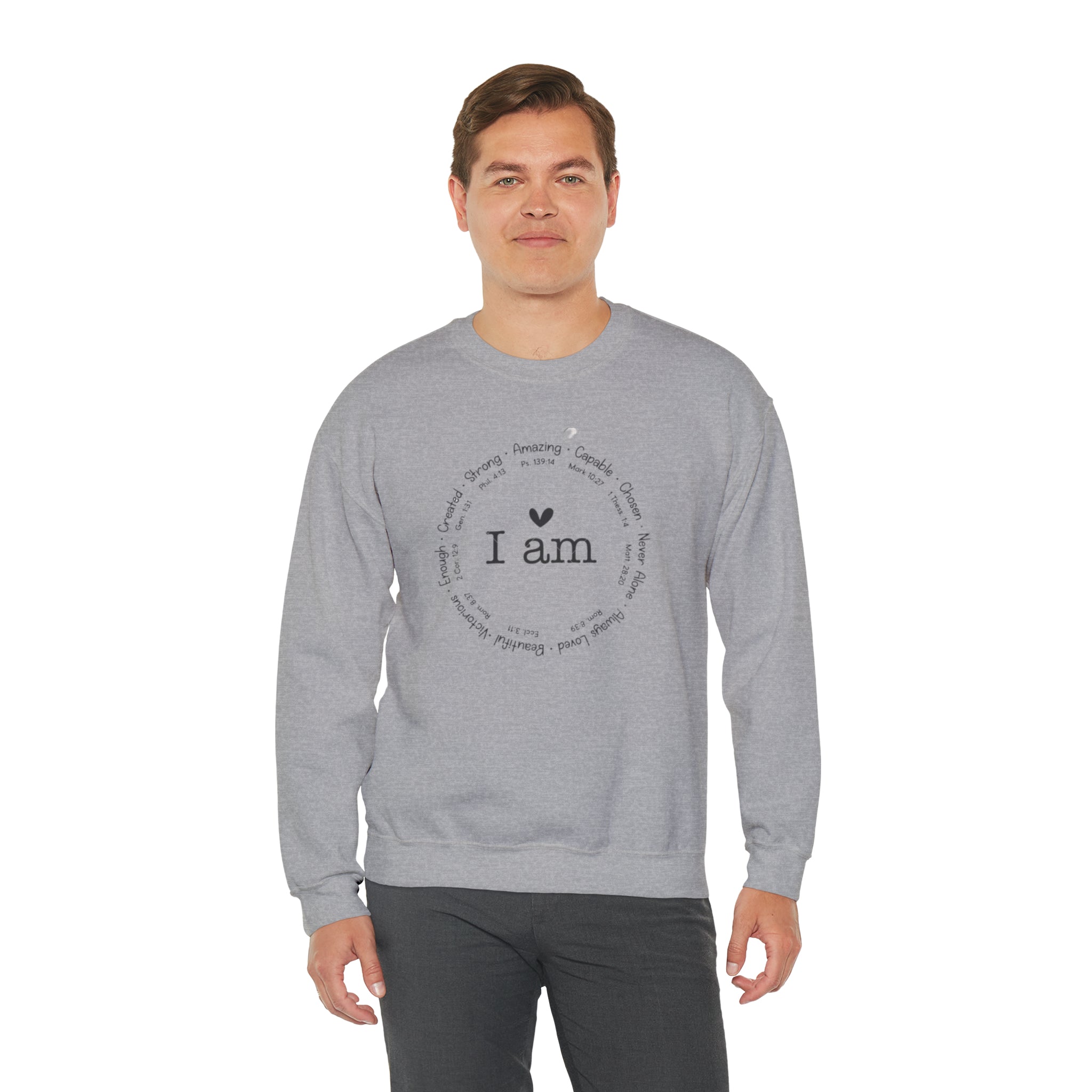 "I AM" Unisex Heavy Blend™ Crewneck Sweatshirt