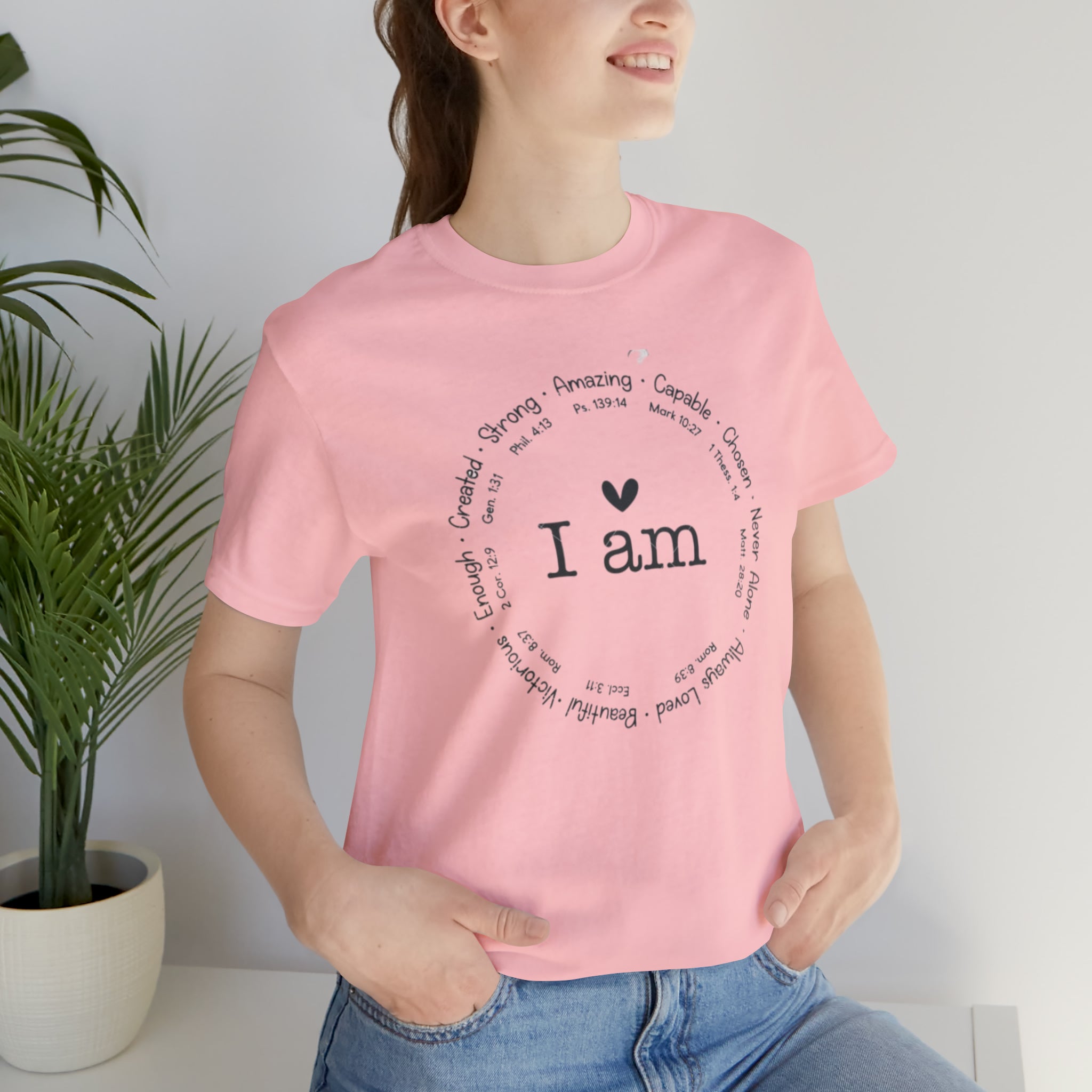 "I AM" Bella Canvas Unisex Jersey Short Sleeve Tee