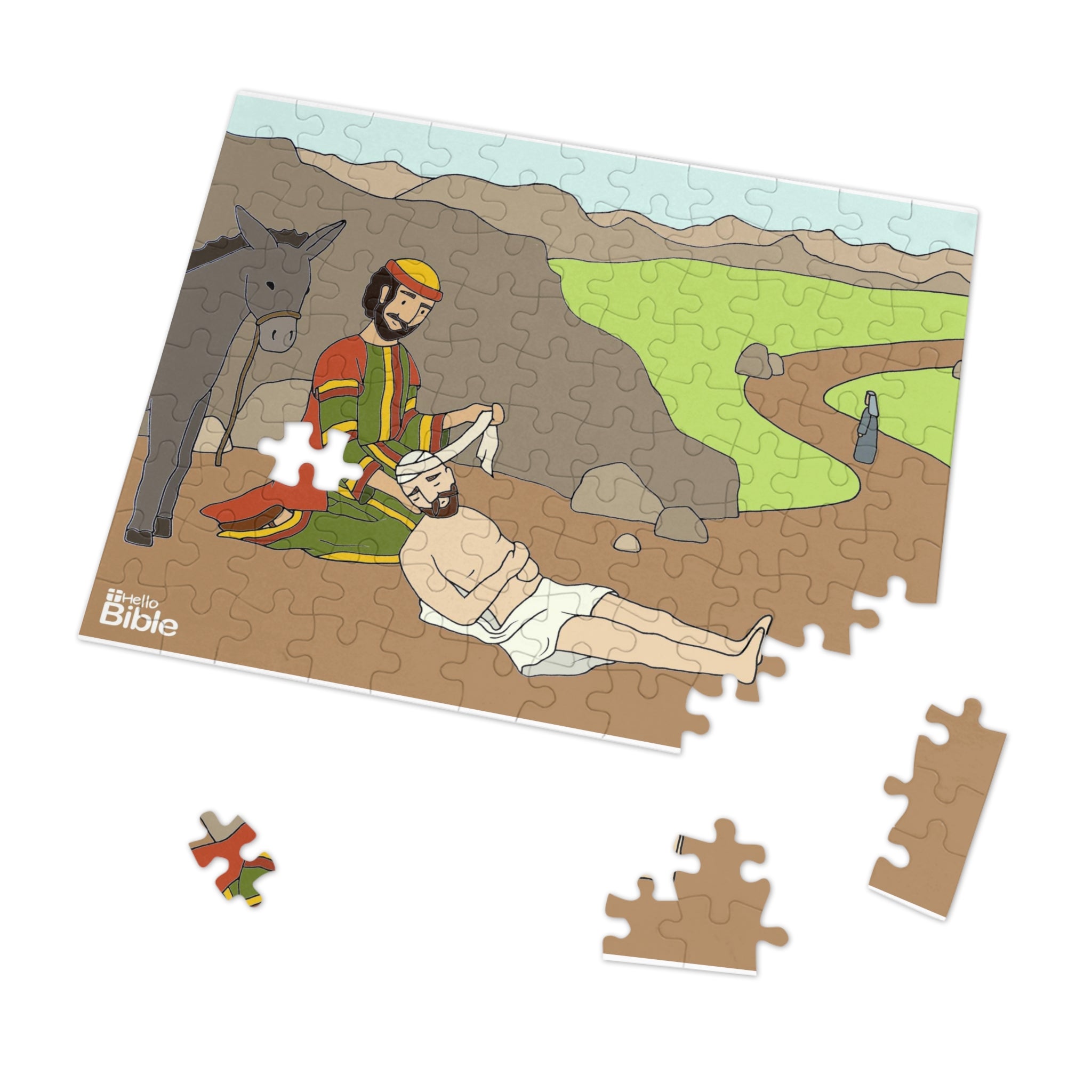 HelloBible The Good Samaritan Jigsaw Puzzle (110, 252, 500 Piece)