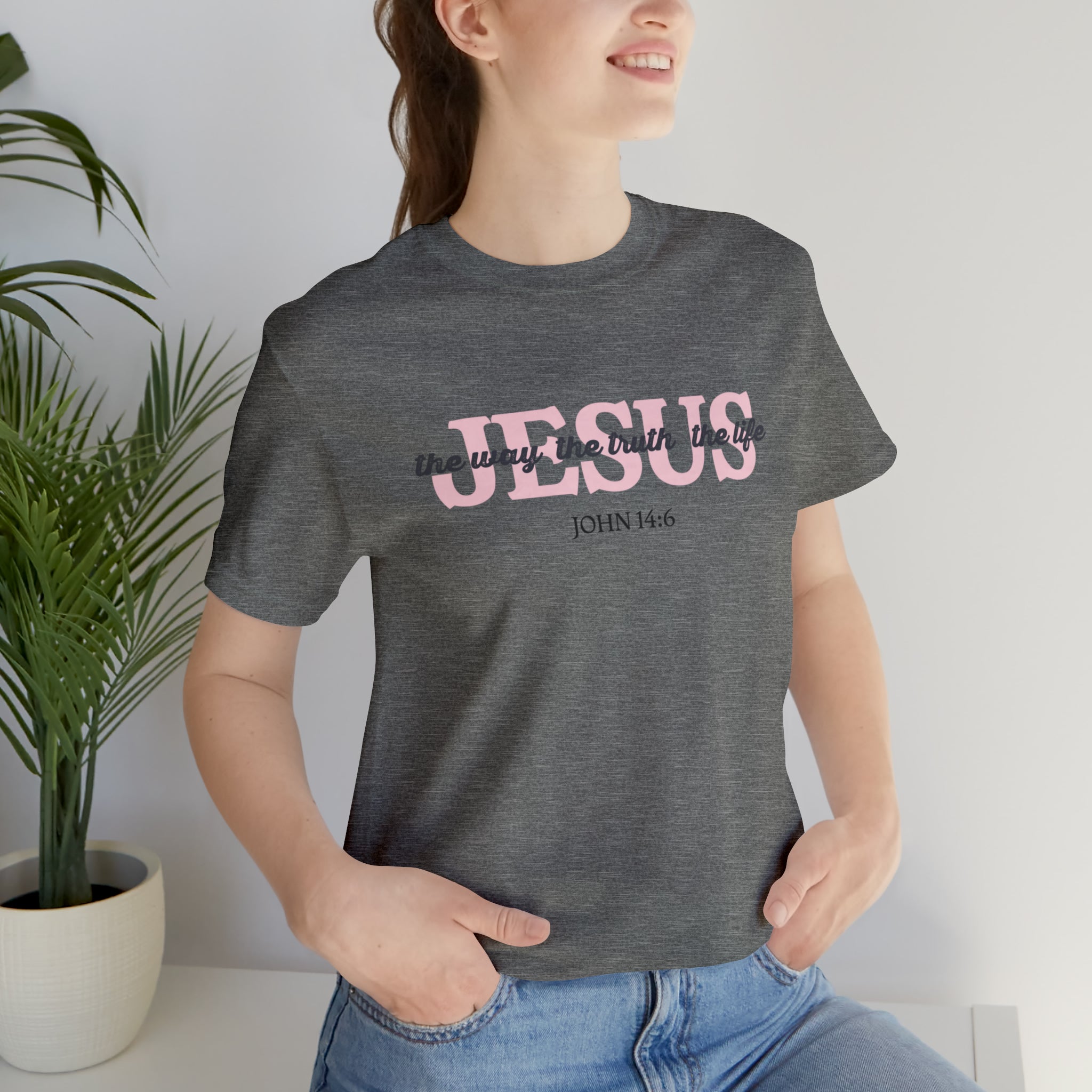 "Jesus is the way" Bella Canvas Unisex Jersey Short Sleeve Tee