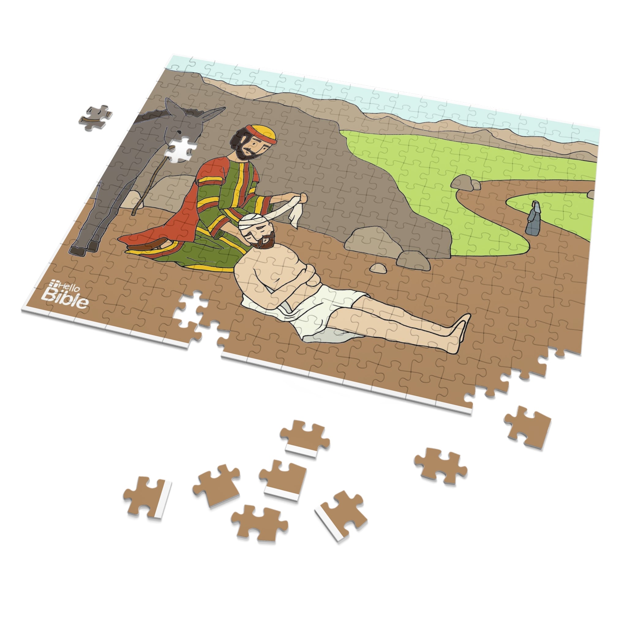 HelloBible The Good Samaritan Jigsaw Puzzle (110, 252, 500 Piece)