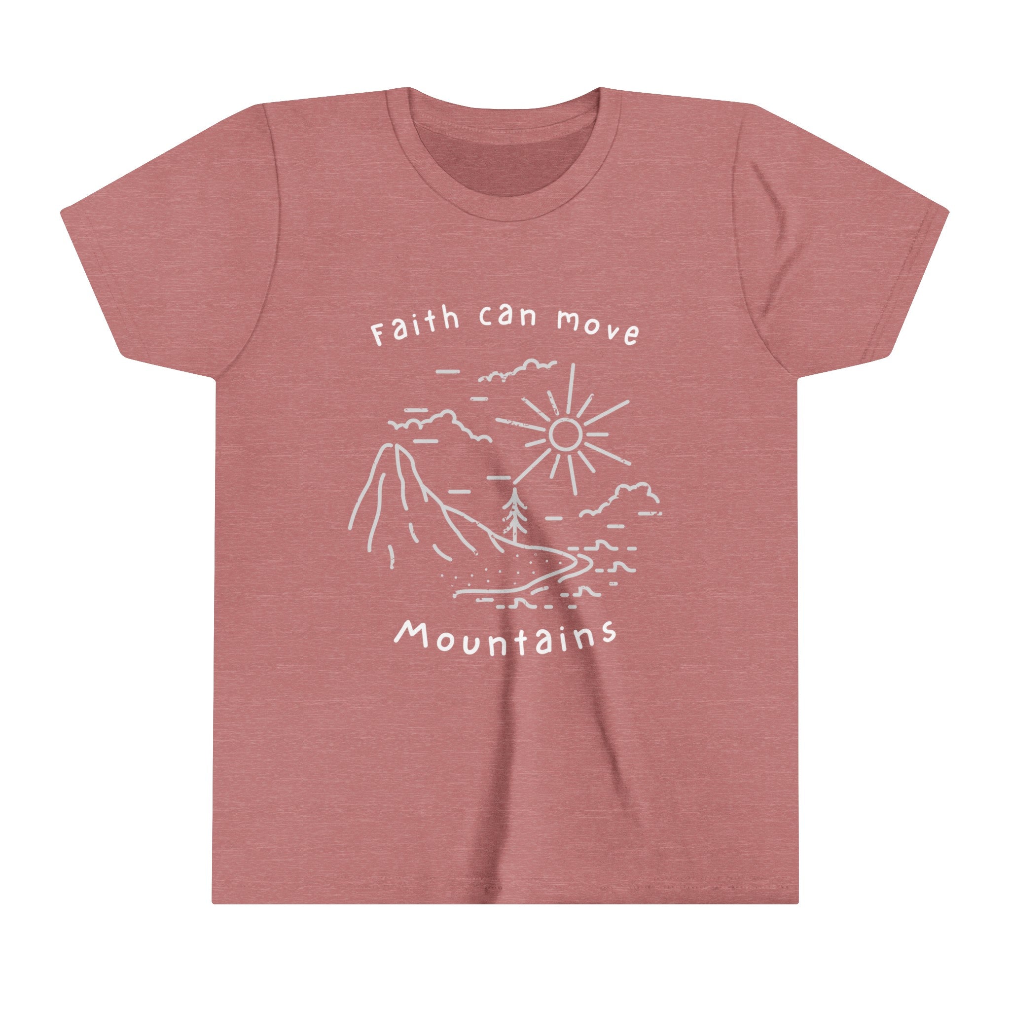 Bella+Canvas Faith can Move Mountains Youth Tee