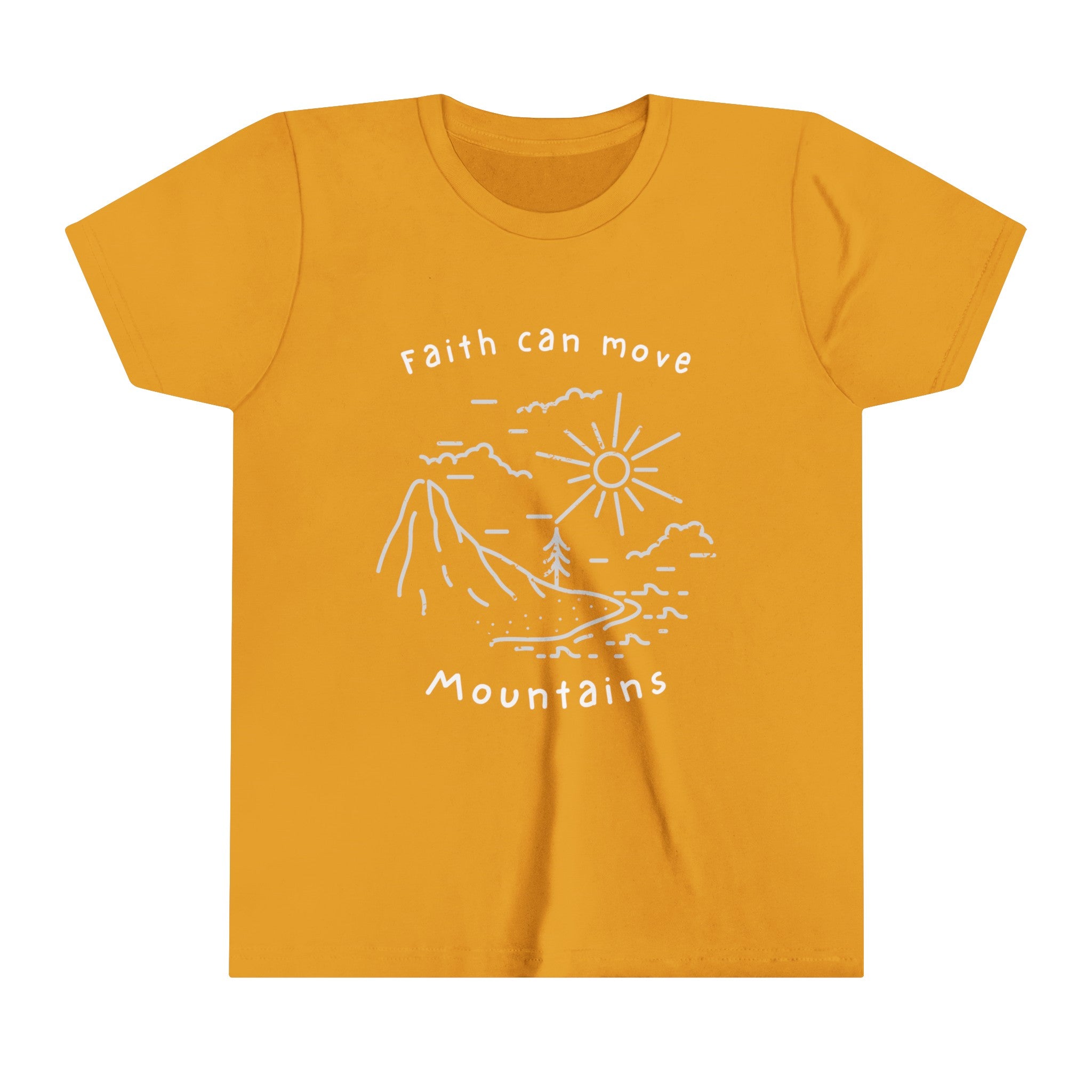 Bella+Canvas Faith can Move Mountains Youth Tee