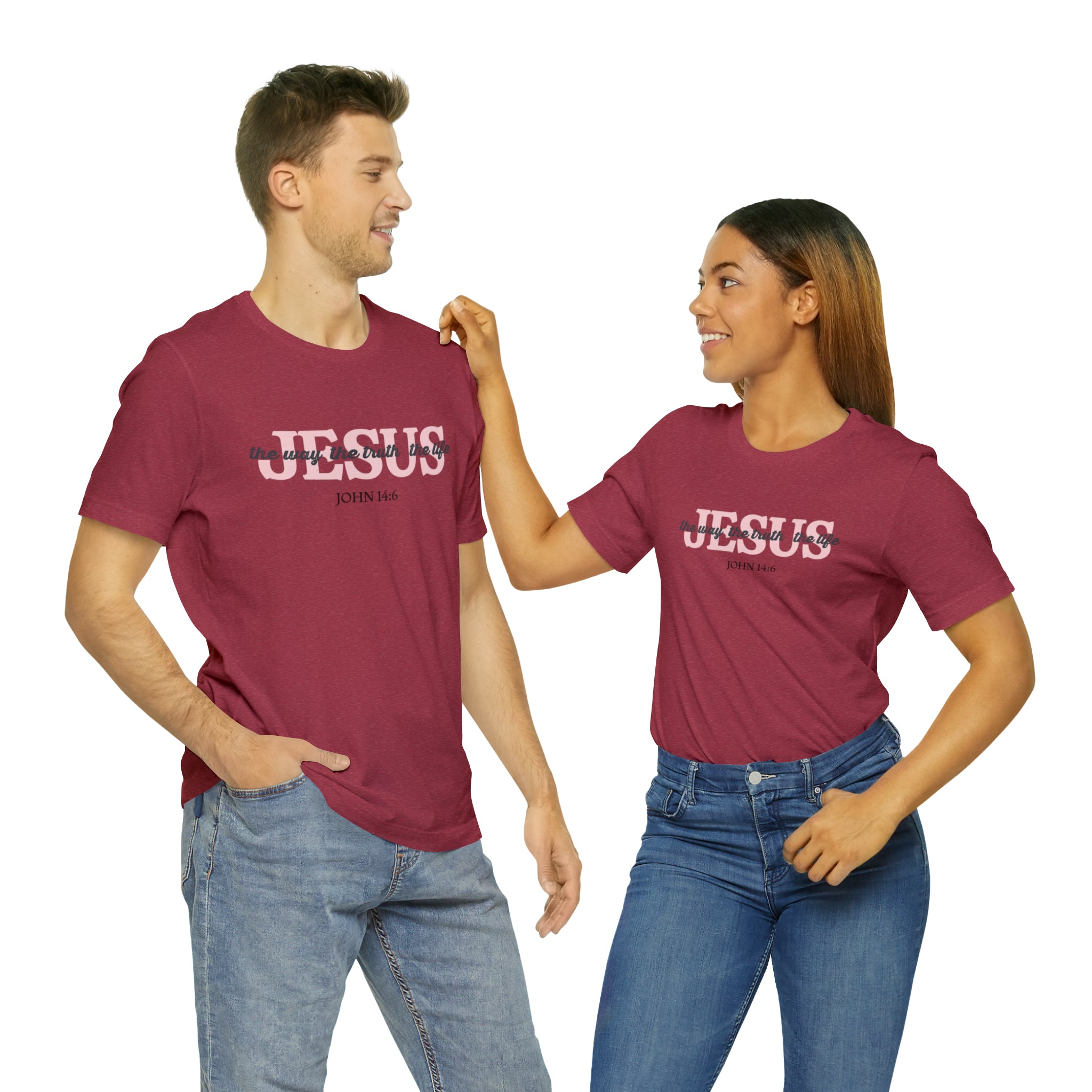 "Jesus is the way" Bella Canvas Unisex Jersey Short Sleeve Tee