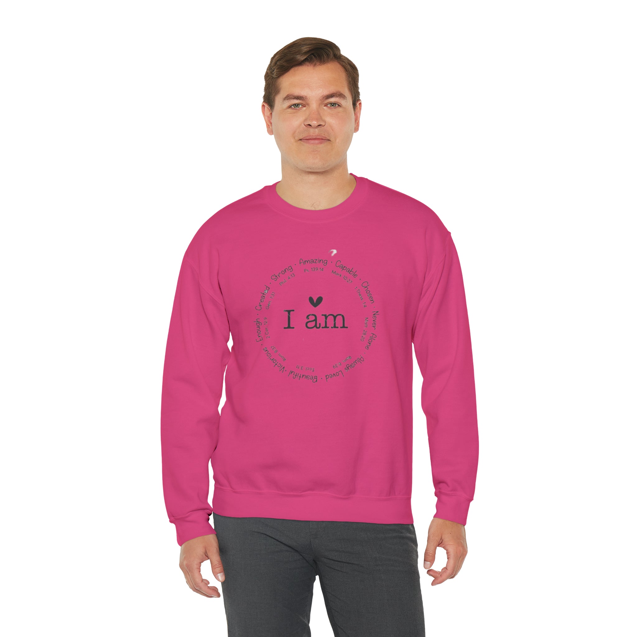 "I AM" Unisex Heavy Blend™ Crewneck Sweatshirt