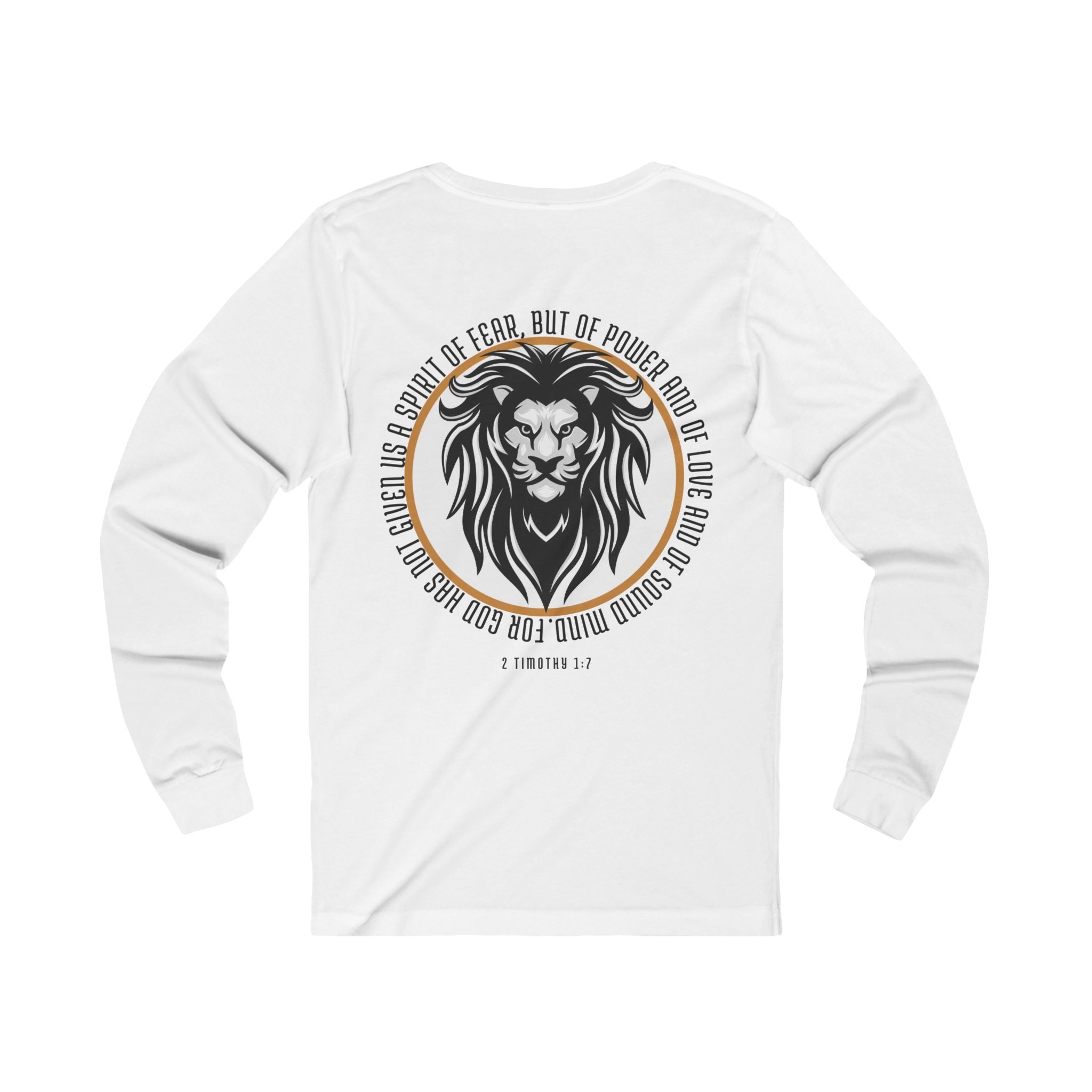 " 2 Timothy 1:7" Unisex Jersey Long Sleeve Tee