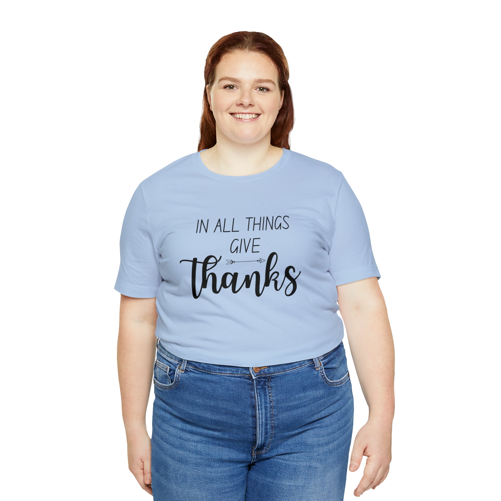 "Give Thanks" Bella Canvas Unisex Jersey Short Sleeve Tee