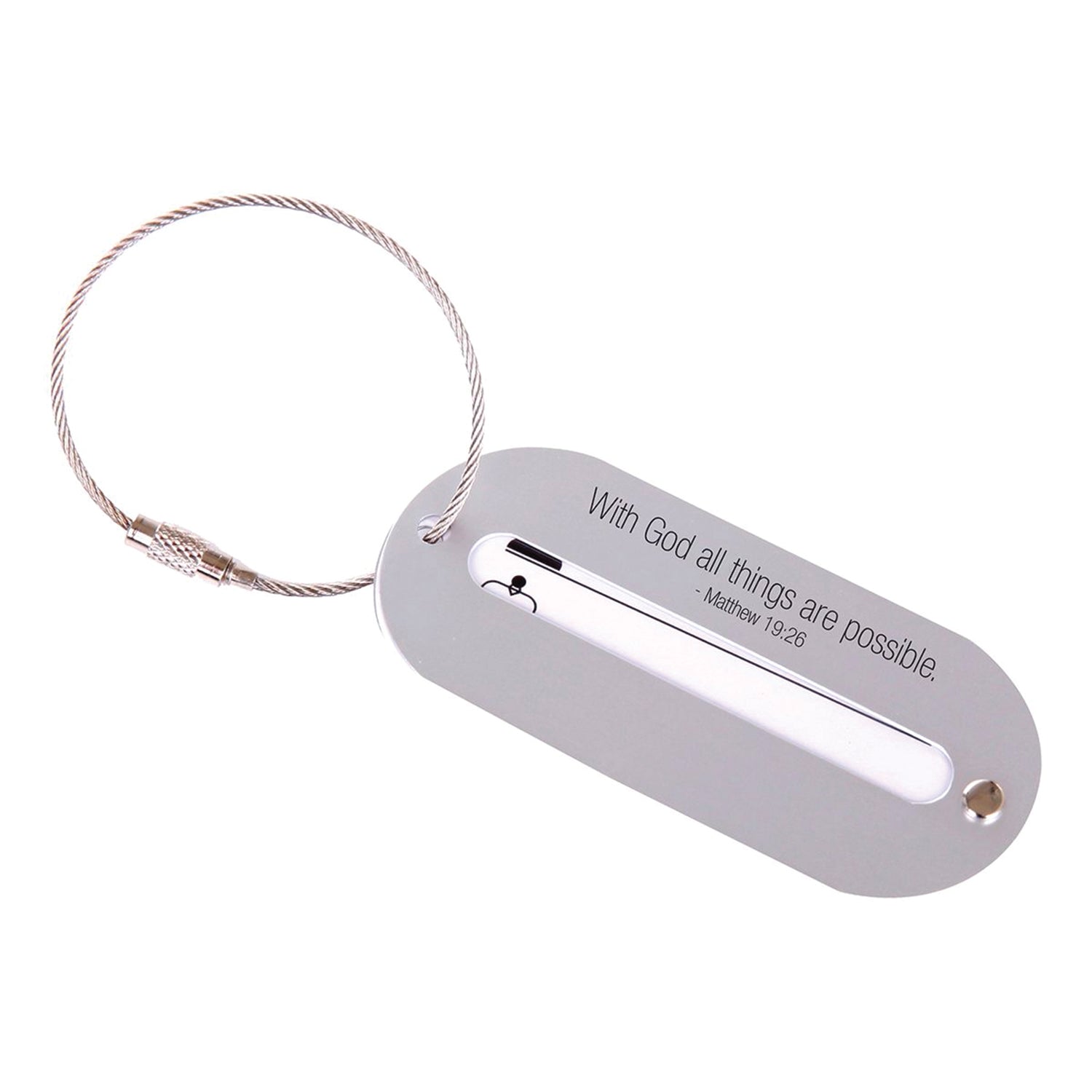 Stainless Steel Luggage Tag by Divinity Boutique