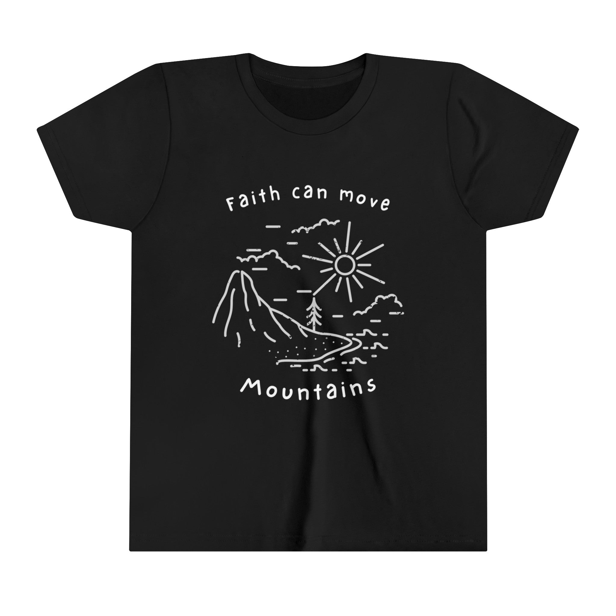 Bella+Canvas Faith can Move Mountains Youth Tee