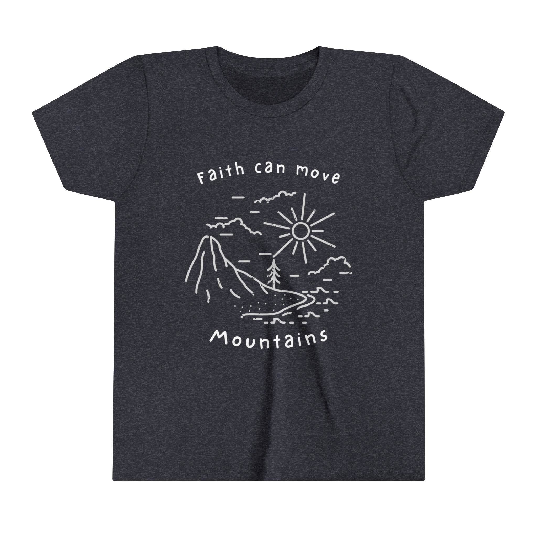 Bella+Canvas Faith can Move Mountains Youth Tee