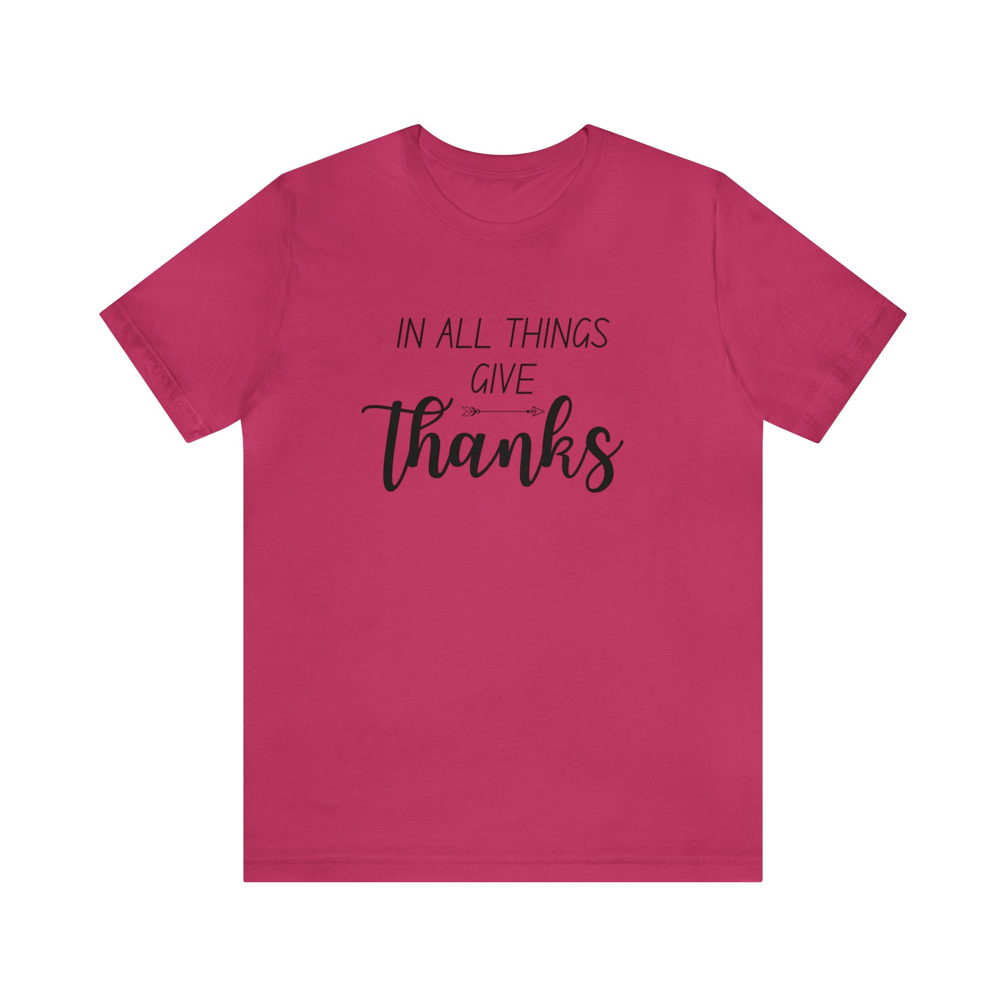 "Give Thanks" Bella Canvas Unisex Jersey Short Sleeve Tee