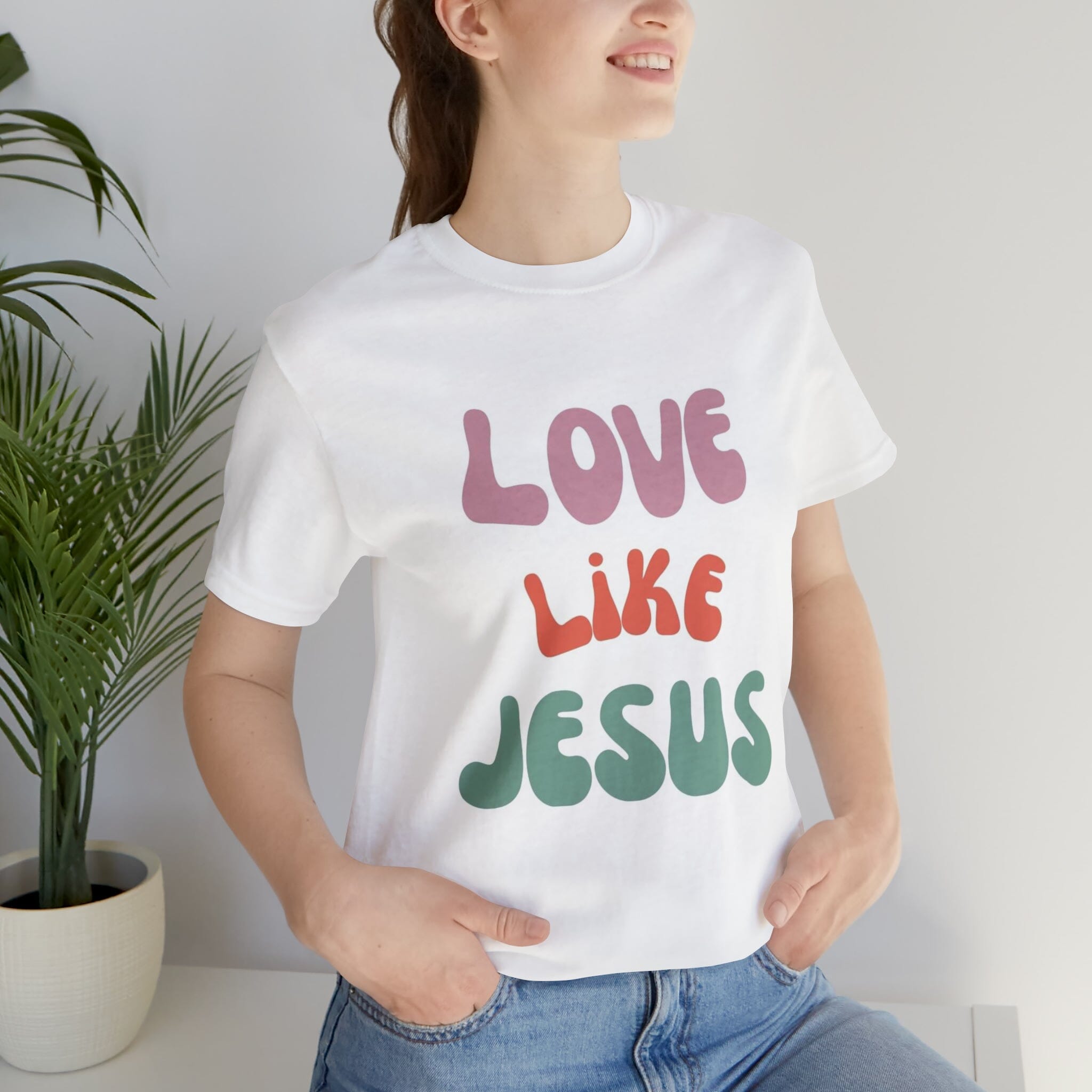 "Love Like Jesus" Bella Canvas Unisex Jersey Short Sleeve Tee