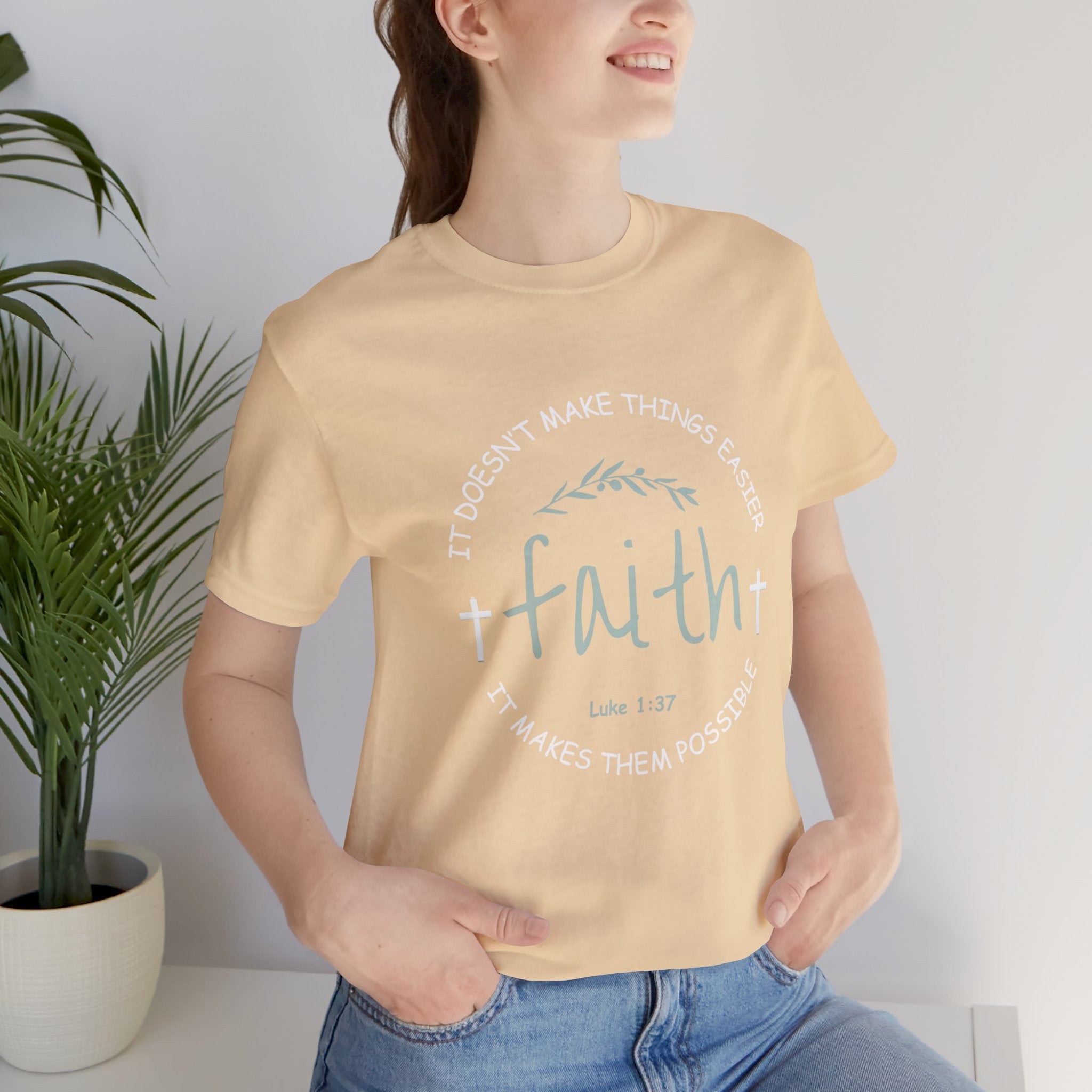 "Faith" Unisex Jersey Short Sleeve Tee