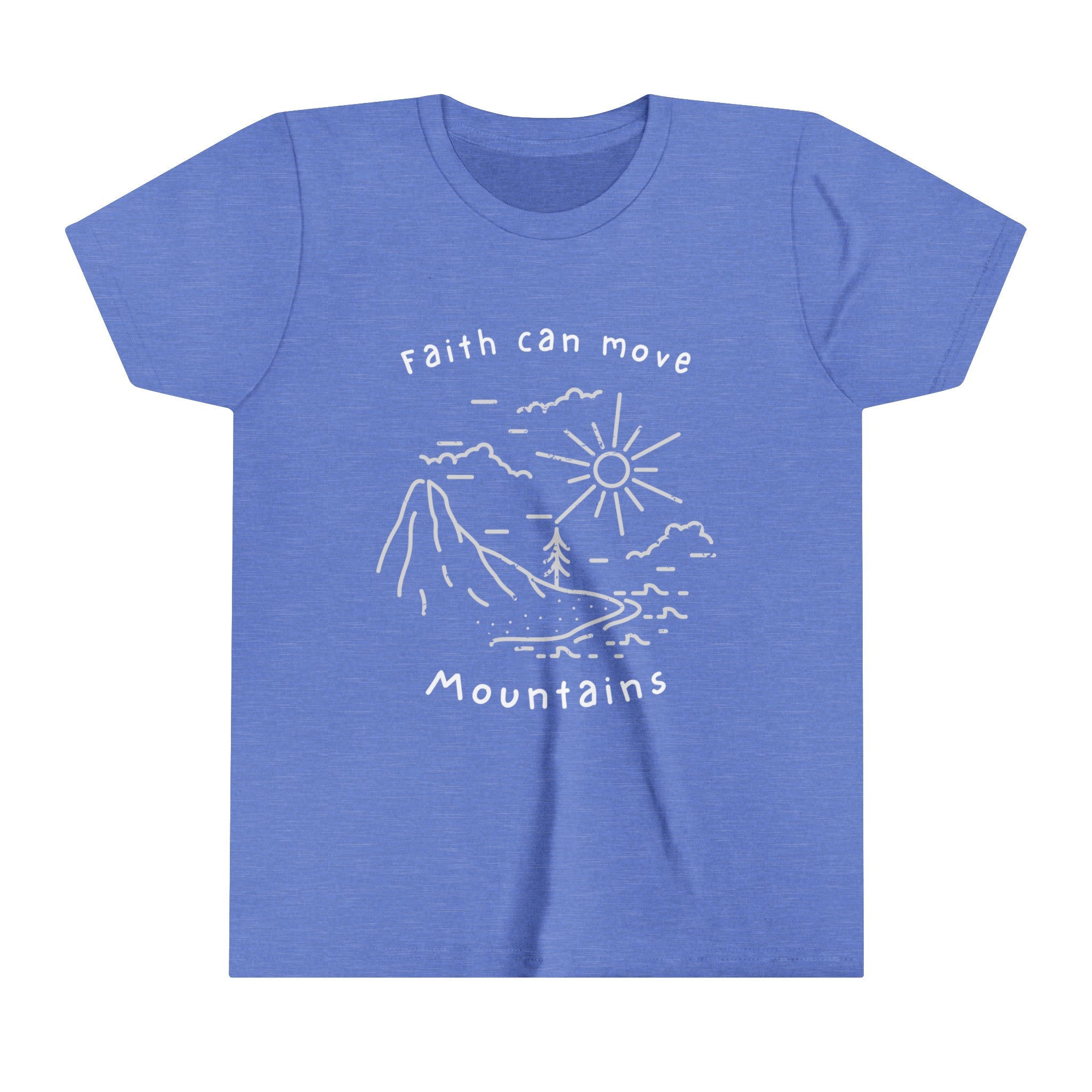 Bella+Canvas Faith can Move Mountains Youth Tee