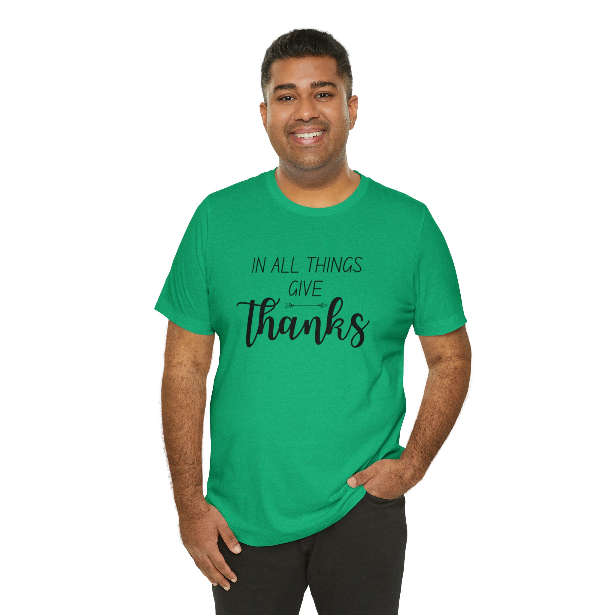 "Give Thanks" Bella Canvas Unisex Jersey Short Sleeve Tee