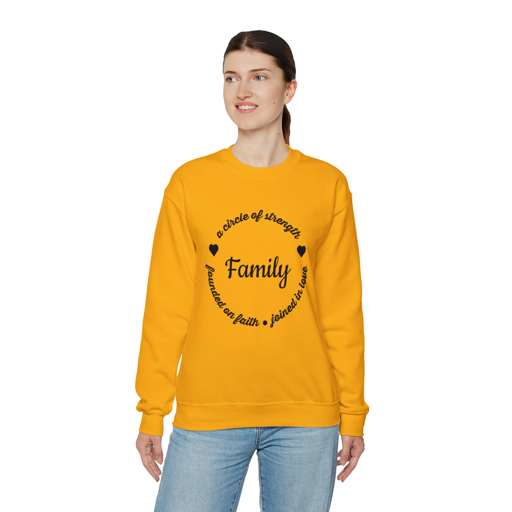 "Family" Unisex Heavy Blend™ Crewneck Sweatshirt