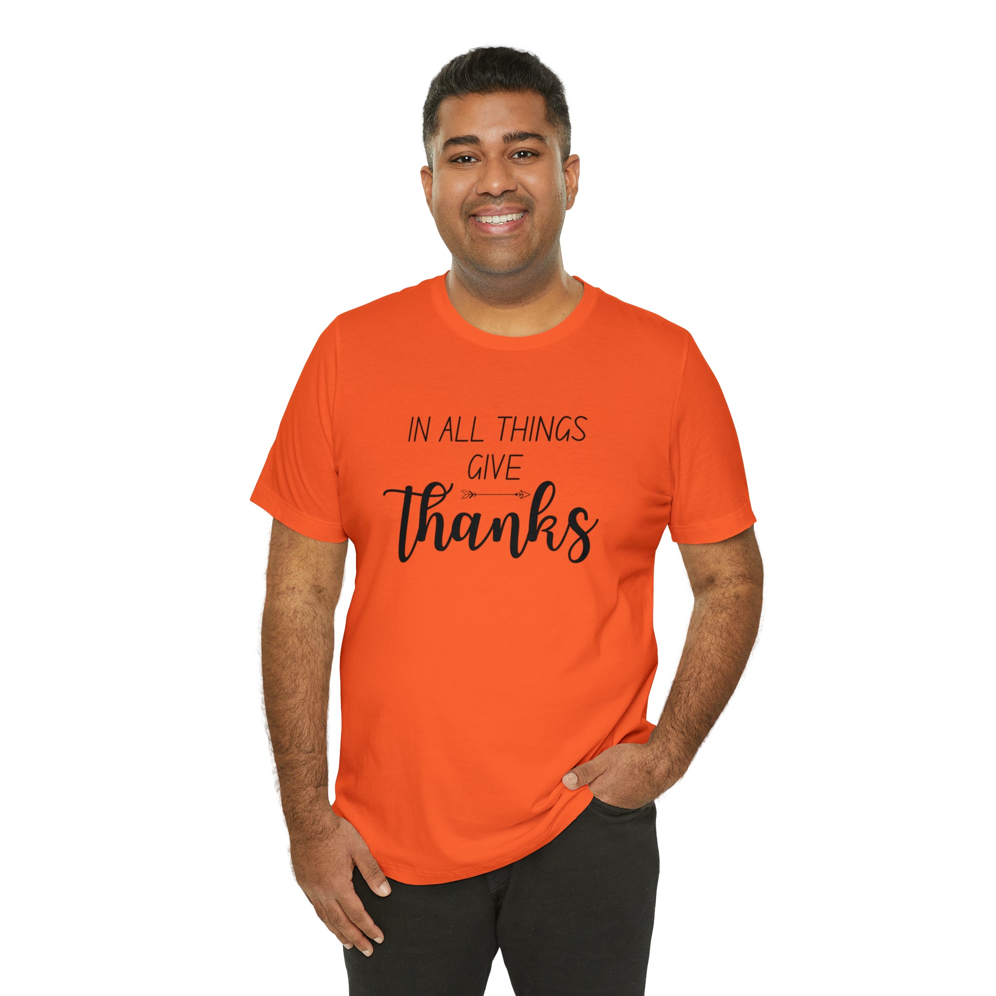 "Give Thanks" Bella Canvas Unisex Jersey Short Sleeve Tee