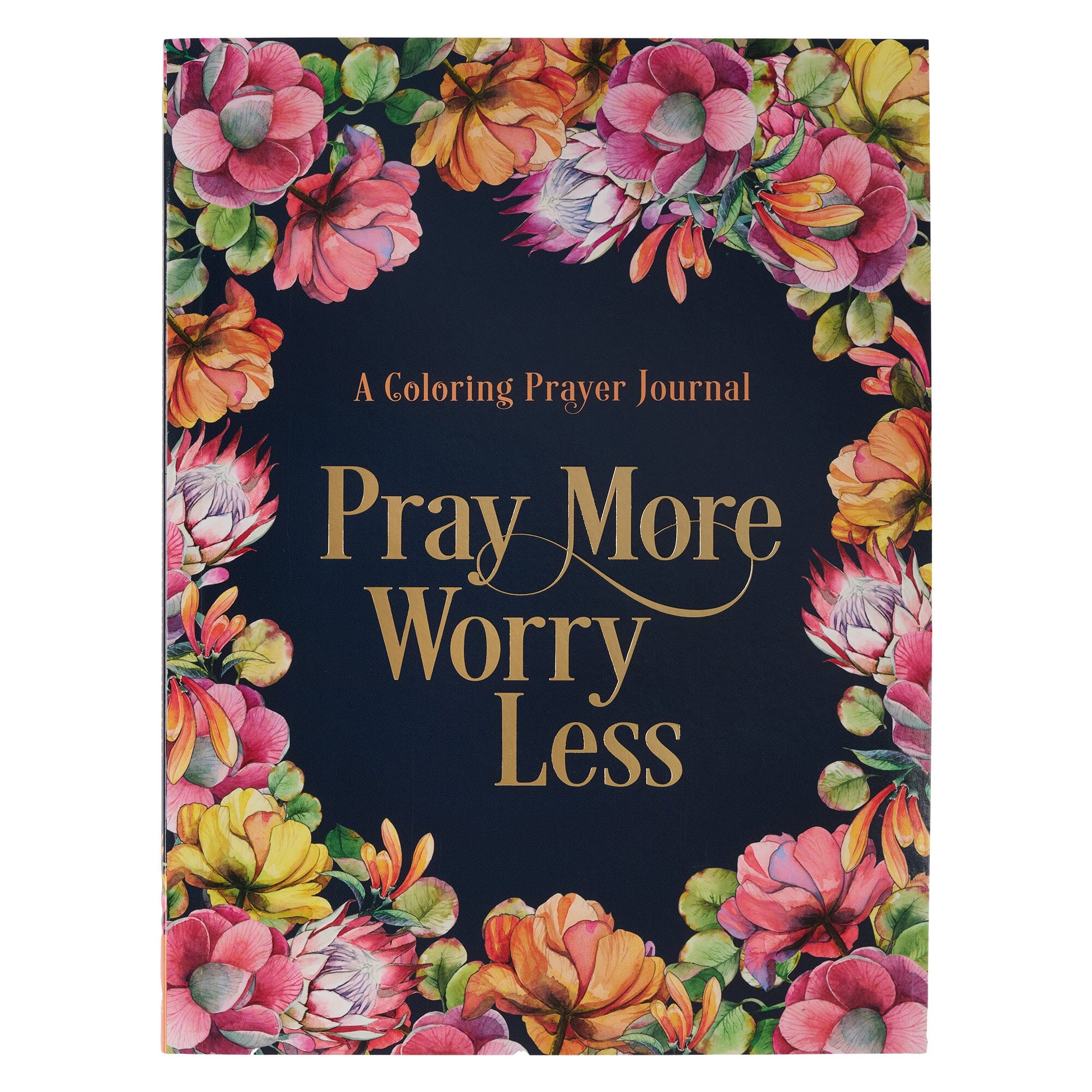 Pray More, Worry Less Coloring Book Prayer Journal  by Christian Art Gifts