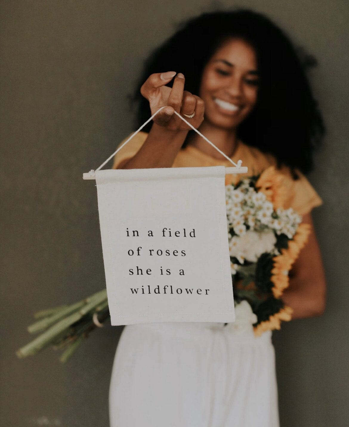 Wildflower Hanging Sign by Imani Collective