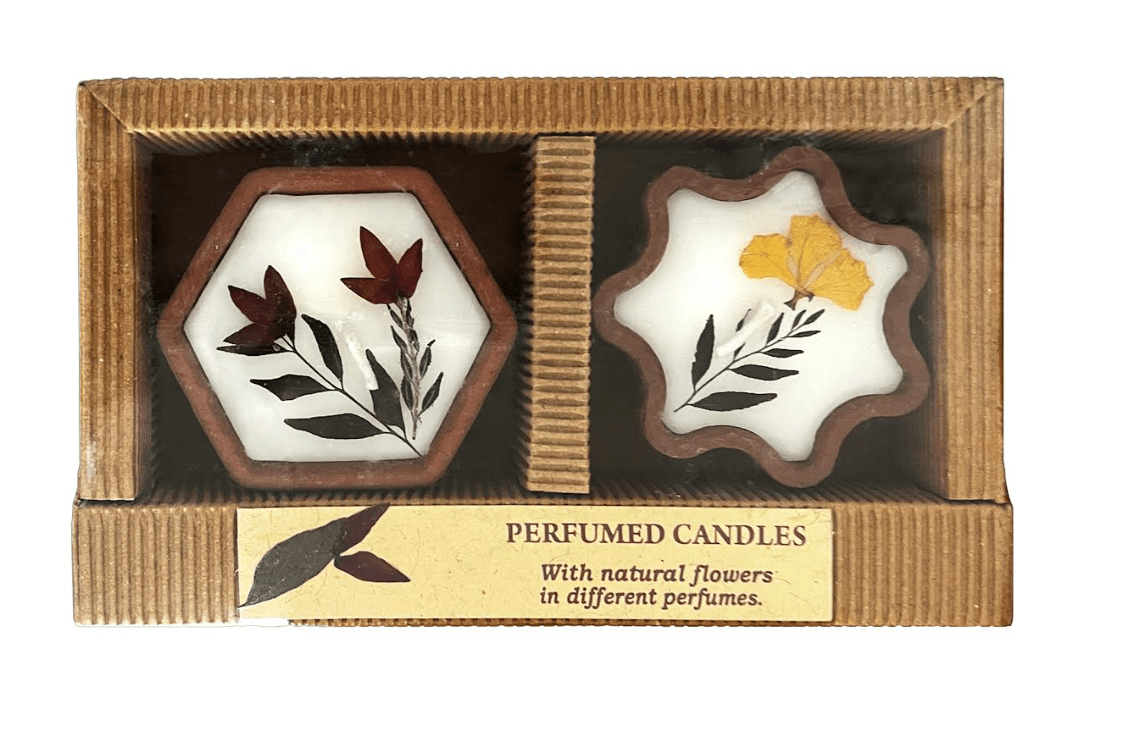 Dried Flower Terracotta Candle Set by Matr Boomie
