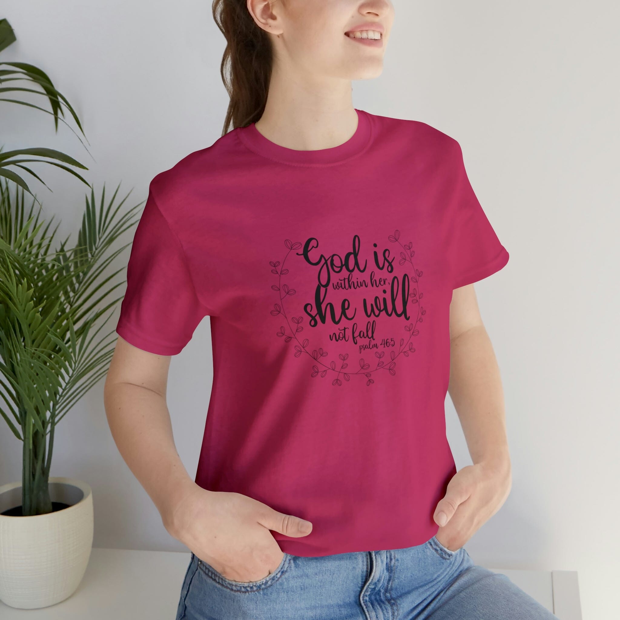 "God is Within Her" Bella Canvas Unisex Jersey Short Sleeve Tee