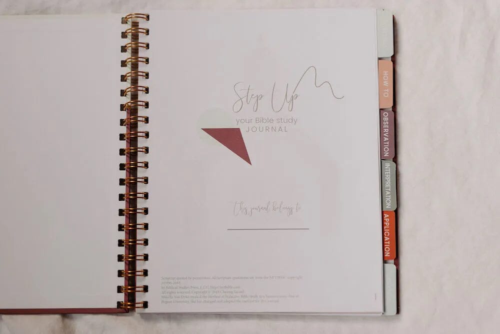 Step Up Your Bible Study Journal